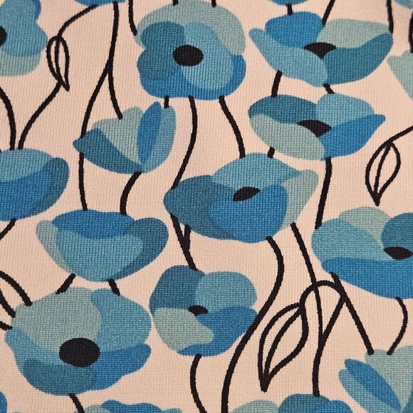 Tails Women’s Blue Floral Sleeveless Top XL – Resortcore, Clean Girl, Summer Bri - Picture 5 of 10